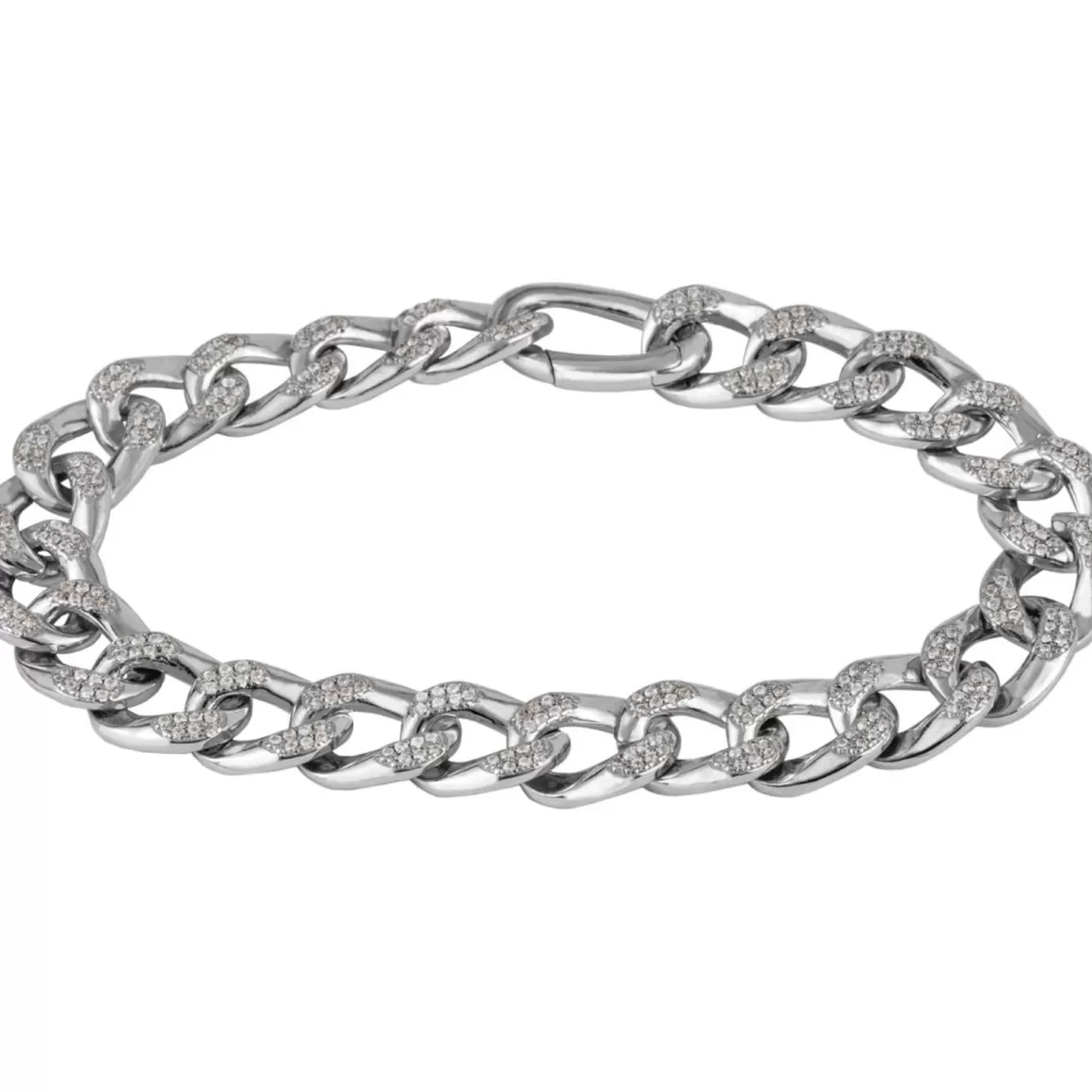 Armbänder>Jacques Lemans Panzer Armband Sterlingsilber Mit Topasen