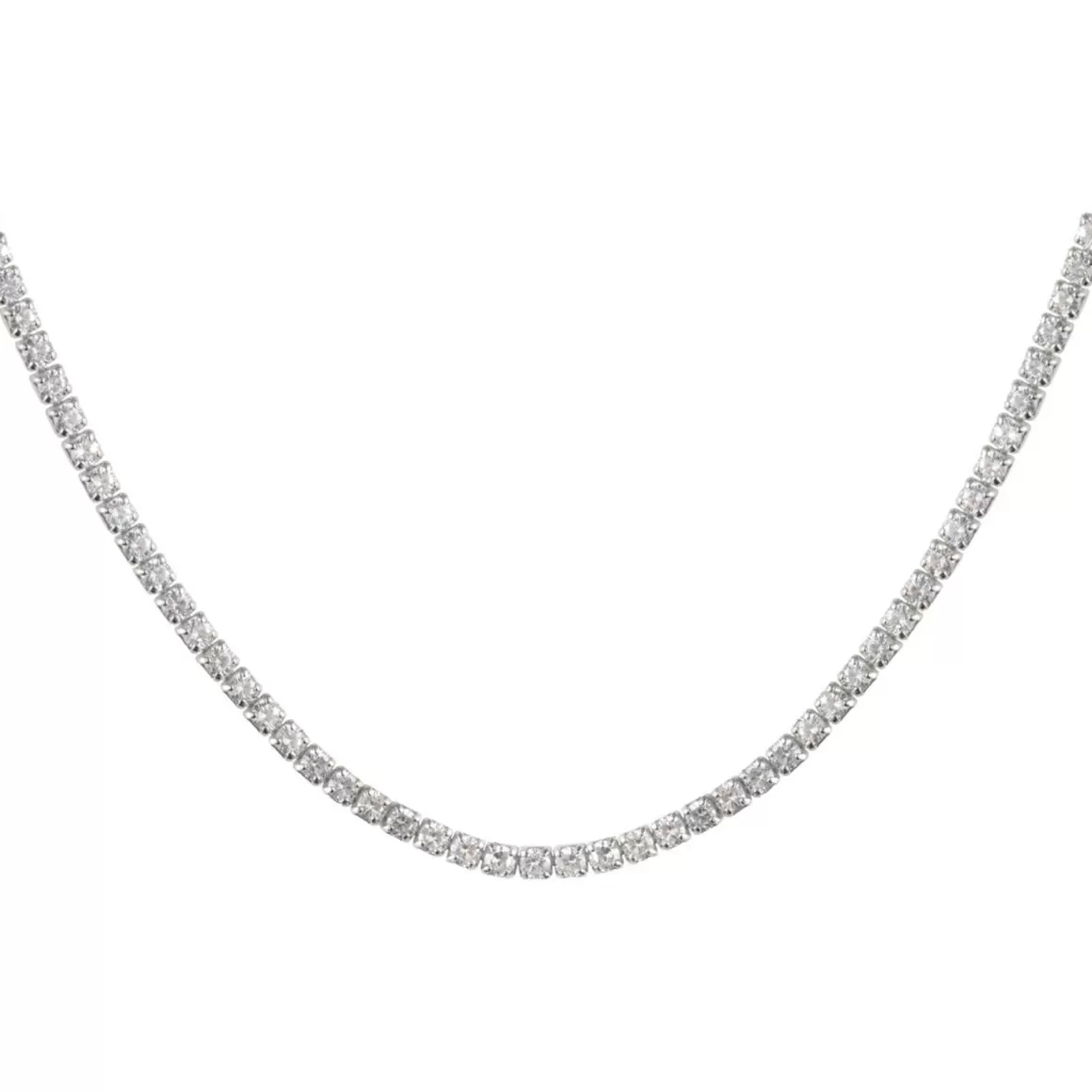 Halsketten>Jacques Lemans Tennis Kette Sterlingsilber Mit Topasen